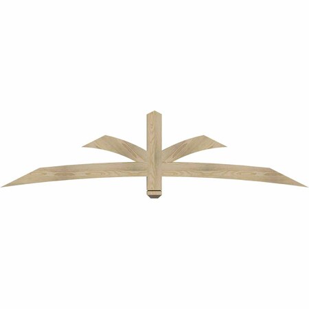 Ekena Millwork Davenport Rough Sawn Timber Gable Bracket, Douglas Fir, 84"W x 21"H x 4"D x 4"F, 6/12 Pitch GBW084X21X0404DAV00RDF